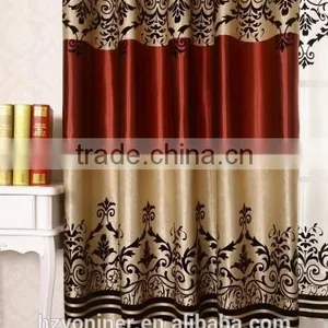 2015 Hot Sale Flocking Designed Window; Made up Curatin in Hotel or Home thumbnail-3