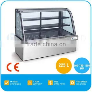Commercial Used Bakery Display Cases for Sale, 2-8 C, 225 L, 3 Shelf, CE, TT-MD76A thumbnail-1
