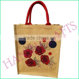 Jute Tote Shopping Bag Jute Shopping Bag thumbnail-1