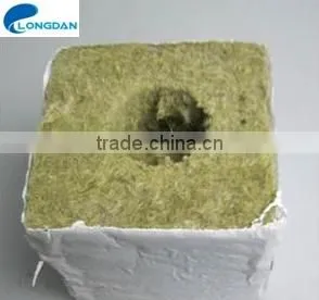 100% Non-asbestos Density 80kg/m3 Cheap Rockwool Cubes for Hydroponic Agriculture thumbnail-2
