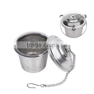 YS Factory Loose Leaf Tea Stainless Steel Strainer (Set of 2) With Tea Scoop and Drip Trays, Medium thumbnail-5