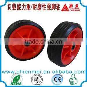 3.5" Small Ruled/ DIAMOND Pattern Plastic Wheel/pneumatic Wheel/Rubber Wheelbarrow Wheel thumbnail-2