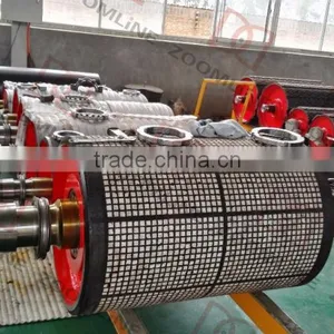 China Conveyor Belt Drive Pulley With Ceramic Rubber Casting thumbnail-5
