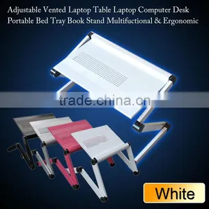 Laptop Table Laptop Stand /Portable Bed Tray Book Stand /laptop Stands for Beds/folding Laptop Table/aluminum Swivel Adjustable thumbnail-1