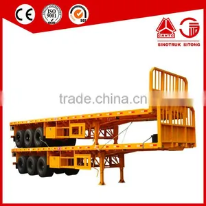 20ft 40ft Container Semi Trailer Flatbed Truck Trailer thumbnail-5