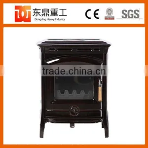 American Style Freestanding Enamel Fireplace/Wood Fireplace With Brown Colour DHF905UCE thumbnail-2