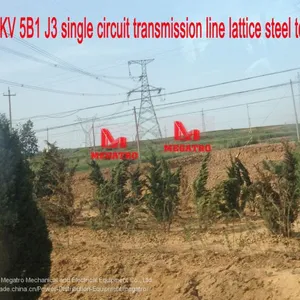 500KV 5B1 J3 Single Circuit Transmission Line Lattice Steel Tower thumbnail-1