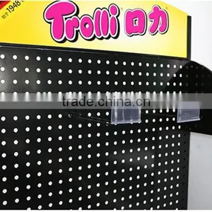 Free-Standing Supermarket Metal Display Rack Metal Peg Board thumbnail-3