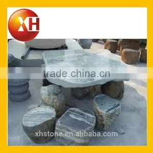 Garden Artificial Marble Dining Table for Park Furniture thumbnail-6