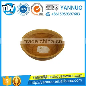 Chinese Natural Bamboo Salad Food Bowl Wholesale Support Custom LOGO thumbnail-2