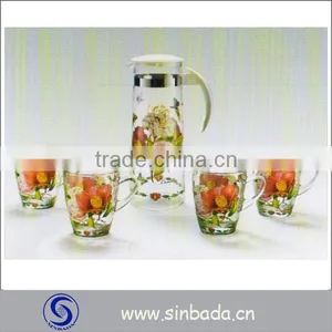 Newest 7pcs Glass Set ,glass Pitcher and Water Cups,glass Tableware thumbnail-1