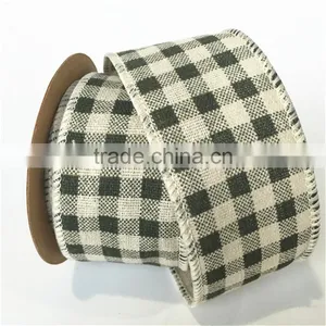 Wholesale Cheap Lattice Cotton Linen for Ribbon thumbnail-3