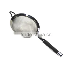 Stock Lot Stainless Strainer With Sillicone Handle, Stainless Steel Kitchenware Stainless Strainer thumbnail-2