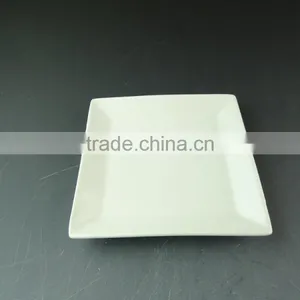 Wholesale Ceramic White Dinner Square Plate, Cheap Porcelain Plate in Stock thumbnail-2