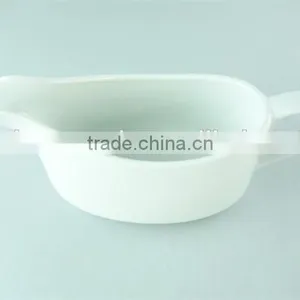 Cheap Ceramic Custom Bulk Plain White Gravy Boat thumbnail-2