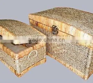Trunks/ Storage Trunk Set 2 Pieces/ Nature Material Chests thumbnail-1