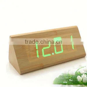 YIWU HUIXUAN Wholesale Smart Led Wood Clock for Home Decoration thumbnail-6