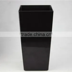 Home Garden Decorative Black Square Type Pots Vases Planters HP P02 17 thumbnail-1