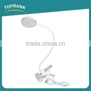 New Design Flexible USB Rechargeable Clip Lamps Eye Protection Led Reading Lamp thumbnail-2