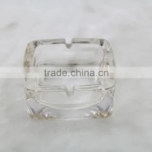 Glass Ashtray, Clear Square Glass Ashtray,ashtray thumbnail-1