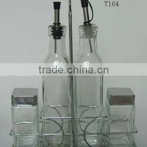 Mini Glass Spice Container Set With Frame thumbnail-1