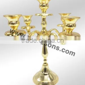 Shiny Polish Aluminum Candelabra thumbnail-4