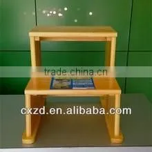 2-layers Wooden Step Stool ,wholesale Small Wooden Stool thumbnail-1
