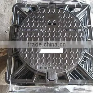 Ductile Iron Cast Iron Manhole Cover EN124 in China thumbnail-1