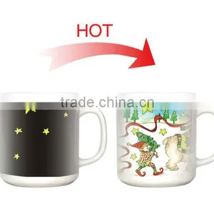 11oz 330ml Partial Color Changing Ceramic Mug thumbnail-1