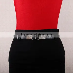 Wholesale Bowknot Buckle Women Lady PU Waist Belt thumbnail-5