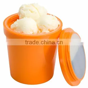 Custom 1-pint Insulated Ice Cream Container - Orange thumbnail-1