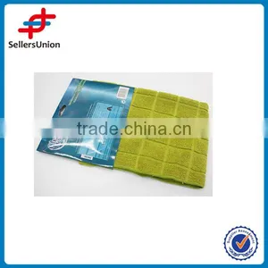 Hot Sale House Cleaning Green Grid Shaped Multifunctional Towel thumbnail-1