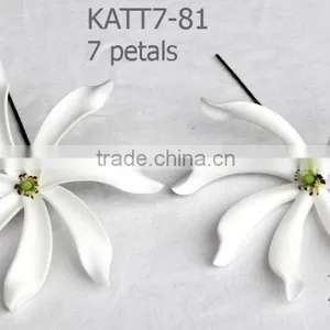 Tahitian Tiare Foam Flower, Hawaiian Islander Ear Piece thumbnail-1