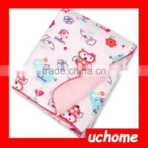 UCHOME Wholesale Custom Super Soft Cotton Plush Baby Infant Blanket thumbnail-2