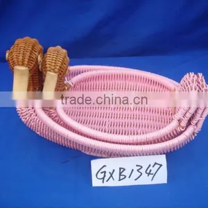 Plastic Rattan Storage Basket Animal Shape Basket Popular Design thumbnail-2