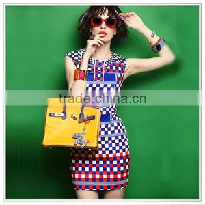 High Quality Individual Design Fashionable Digital Printed Fashion Dress thumbnail-1