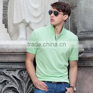 100% Cotton Wholesale Blank T-shirt Men Polo With OEM Printing Embroidery thumbnail-1