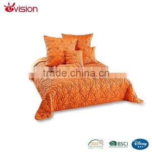 New Arrival Bedspread,Orange Flower Design Bedspreads,cotton Quilted Bedspared thumbnail-1