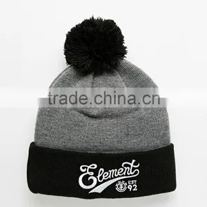 Custom Jacquard Beanie/acrylic Beanie/beanie Hat With Top Ball thumbnail-1
