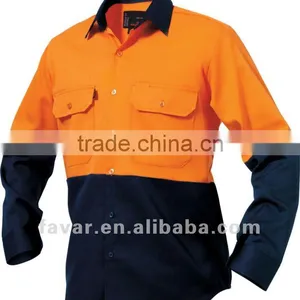 2014 Autumn Flame Retardant Shirt Two Tone Color With More Functional thumbnail-1