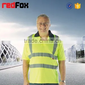 100% Polyester T-shirt Bicycle Safety Red T-shirts Polo Motorcycle Safety T-shirt thumbnail-5