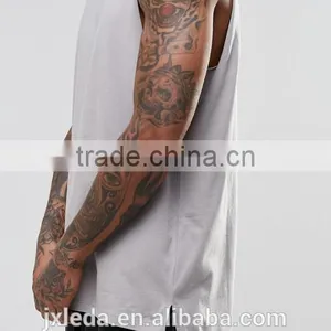 High Quality Fashion Oversized Sleeveless Turtle Neck Tee Shirt Made in China Custom Factory thumbnail-3