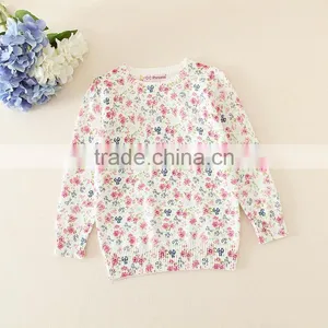 Baby Girls Sweater/kids Girls Floral Sweater for Winter Autumn thumbnail-1