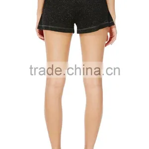 Wholesale Plain Black Women Sweats Shorts, Sports Shorts Running Shorts thumbnail-4