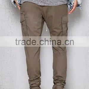 Drop Skinny Destroyed Athletic Cargo Joggers thumbnail-4