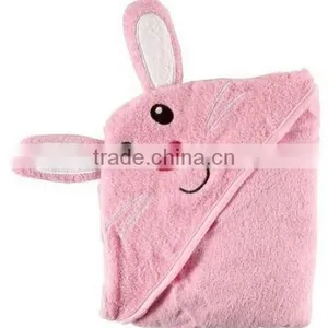 China Supplier Applique Cotton Terry Fabric Swaddle Newborn Organic Cotton Baby Blanket thumbnail-5