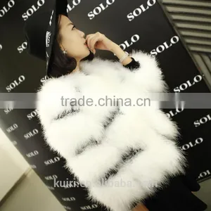 2017 Short Woman Real Fur Design Turkey Fully Fur Winter Short Lady Jacekt Pc-265 thumbnail-6
