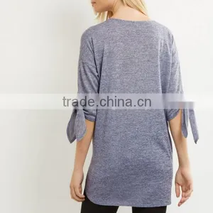 Wholesale Maternity Wear Clothes Knit Tie Sleeve Tops thumbnail-4