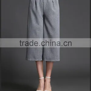 Casual Fashion Linen Straight Loose Pants for Woman thumbnail-4