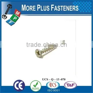 Made in Taiwan Castellated Hexagon Head Serrated Washer Button Head Phillips Flat Countersunk Head Cross Recess Tapping Screw thumbnail-5